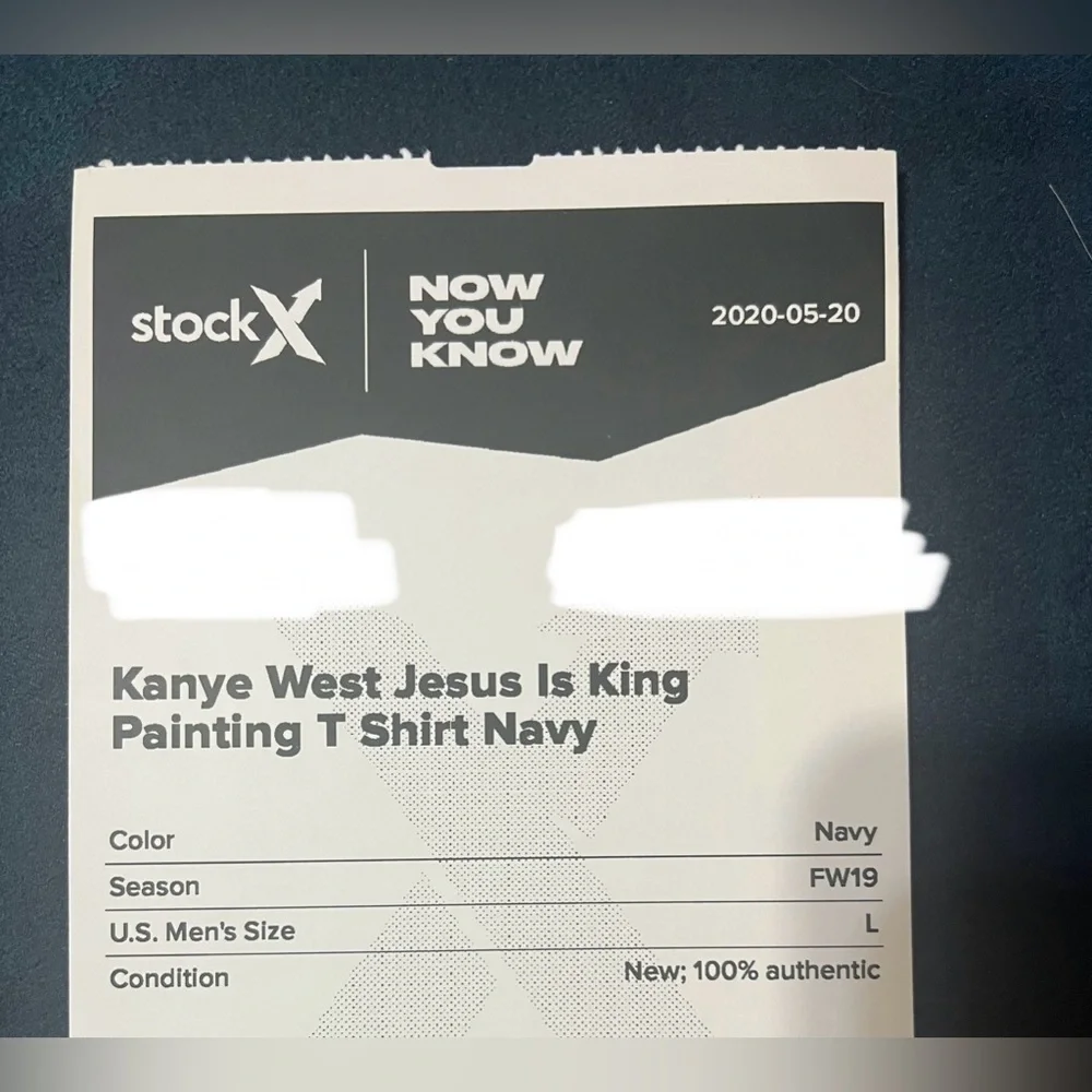 Kanye West Jesus Is King Painting T
Shirt Navy - Picture 6 of 6
